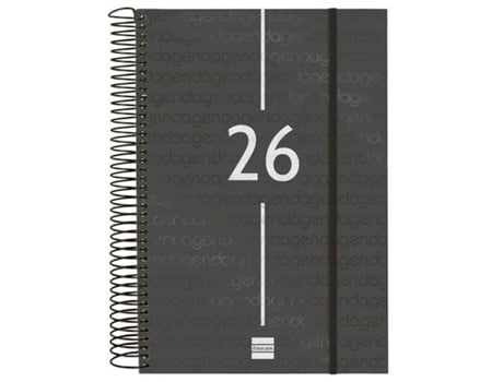 Agenda Finocam Year Preto 16,5 X 24,2 Cm 2026