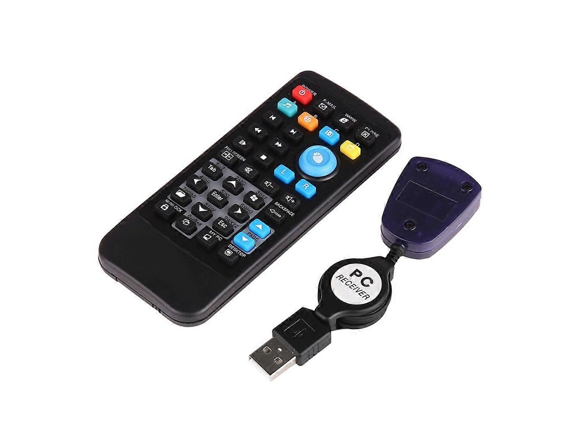 Controle Remoto Sem Fio Para Mouse De Pc Com Receptor Usb E Controle Remoto Ir Para Laptop, Pc E Computador Com Windows 7, 8 E 10