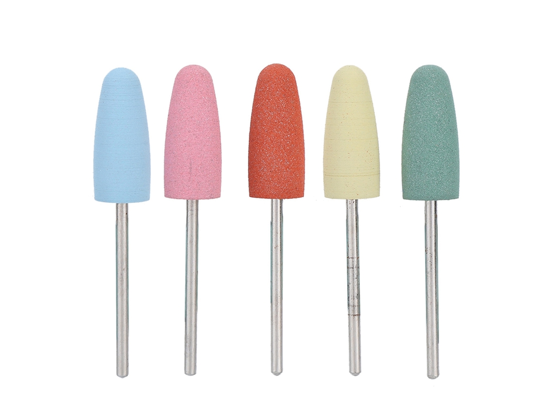 5pcs/set Brocas De Dremel De Borracha Para Manicure E Pedicure Polimento De Unhas Acessório 171
