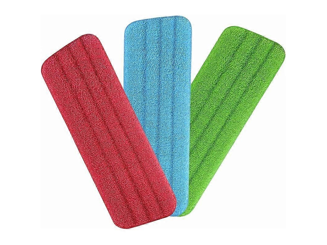 Almofadas De Mop De Microfibra, 3 Unidades, Laváveis, Compatíveis Com Mops Spray Ou A Vapor