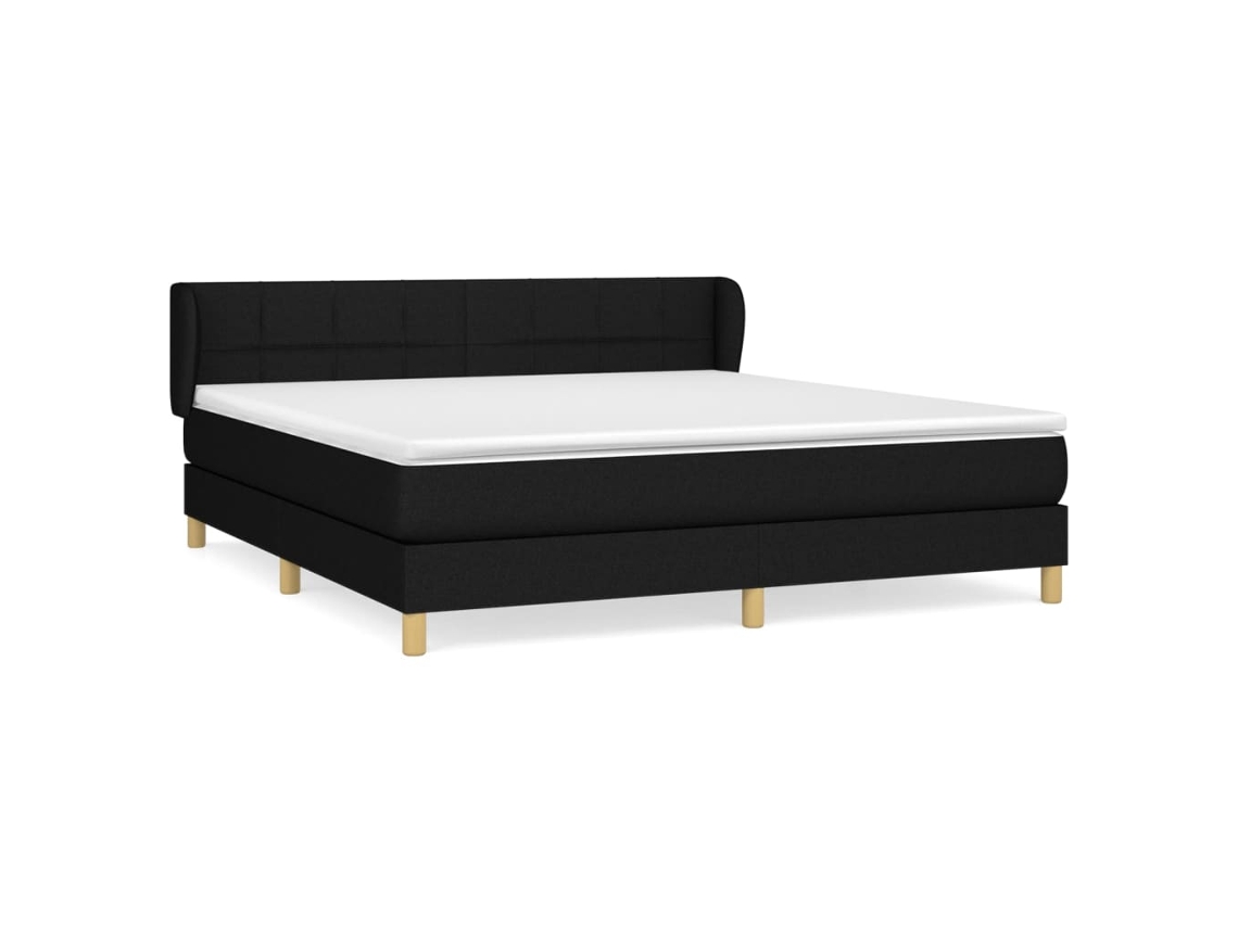 Box Spring Bed, Box Spring Beds Vidaxl Preto Tecido (160 X 200 Cm)