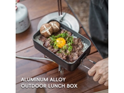 Caixa de Alimento de Alumínio para Camping Outdoor