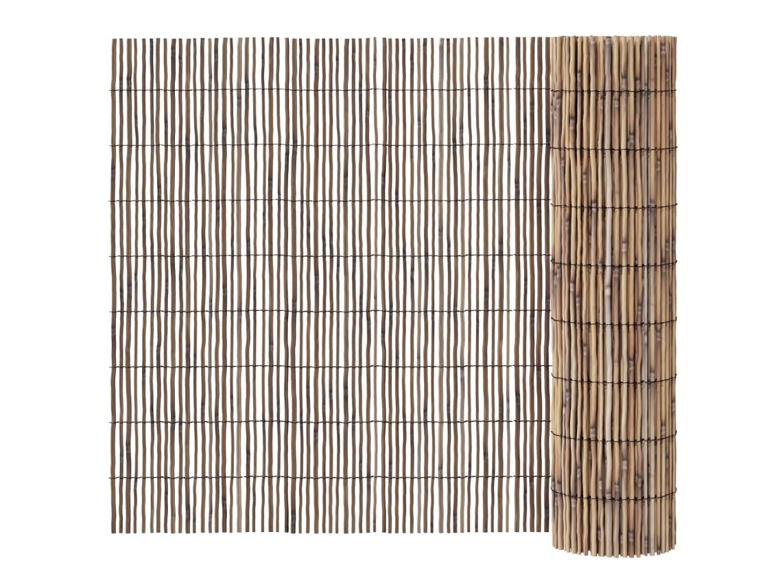 Vedação de jardim VIDAXL Marrom (500x80 cm)