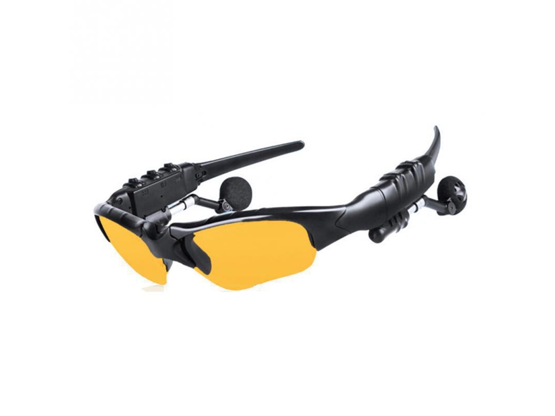 Fones de Ouvido MDUG estéreo sem fio com microfone e proteção auricular, amarelo