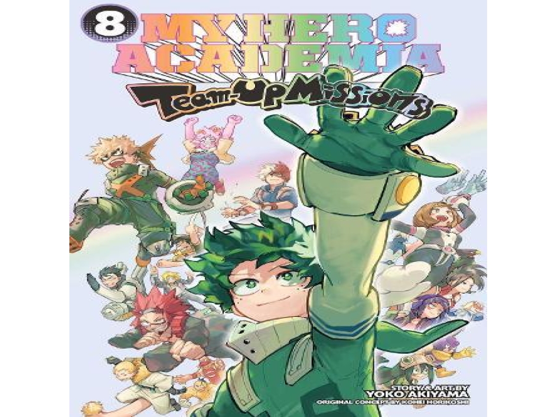 Livro My Hero Academia Team-Up Missions Vol. 8 de Yoko Akiyama (Inglês)