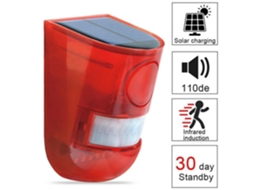 Luz Estroboscópica Alimentada Por Energia Solar, Alarme, Sensor De Movimento, Sirene Sonora, Luz De Alarme De Segurança SUNNY SPACES