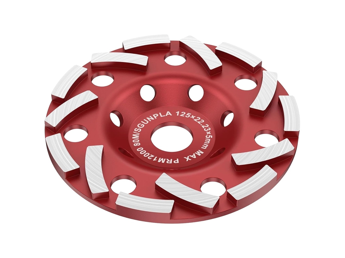 Disco De Lixa Diamantado 5 Polegadas, Rebolo Abrasivo Tipo Copo, Resistente Ao Desgaste, Disco De Lixa Diamantado