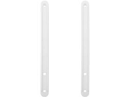 Conjunto De 2 Corrediças Deslizantes Para Gavetas, Em Plástico Branco, 180mm, Para Gavetas De Guarda Roupa