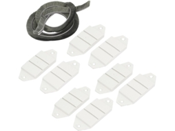 8 Peças de Bloco Plástico À Prova Vento para Janela Deslizante 90 Mm X 36 com Fita Vedação CHABERLU