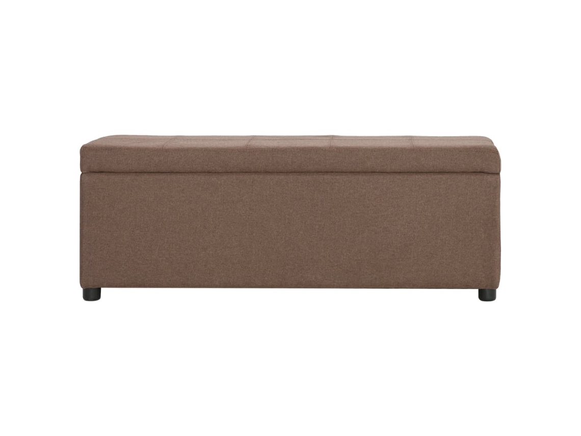 Banco Interior | Banco C/ Compartimento De Arrumação 116 Cm Poliéster Castanho