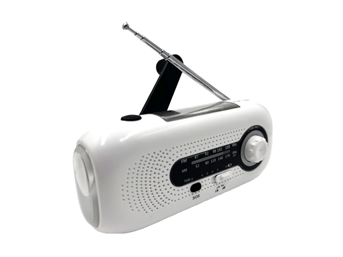 GERADOR DE ELETRICIDADE, MANIVELA, SOLAR, LED, RÁDIO EMERGÊNCIA, FUNÇÃO AQUAFORGE