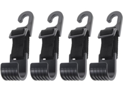 Conjunto De 4 Ganchos Ajustáveis Plástico Para Encosto Cabeça Banco Carro,suporte Resistente Com...