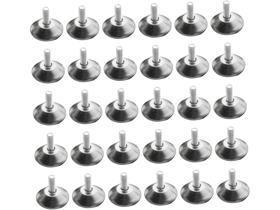 Conjunto De 30 Niveladores Móveis Ajustáveis, Resistentes, Em Plástico Antiderrapante, Para Pés De Mesa Em Pisos