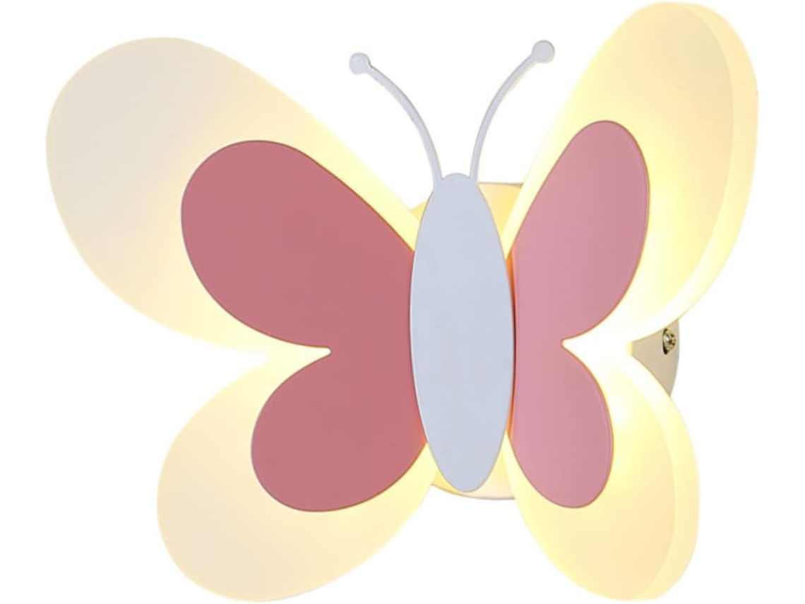 Arte De Parede Decorativa Em Acrílico, Com Padrão, Certificação Ce, Luz Quente, Rosa E Branco, Para