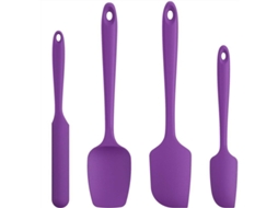 2026 set de Espátulas de Silicona Resistente Ao Calor 600°f para Cozinha e Reposteria Roxo