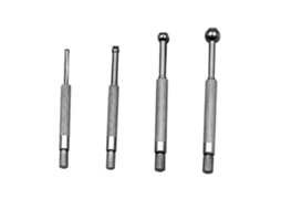 Conjunto de 4 Medidores de Furo Telescópicos, Metal Banhado a Prata, 3 a 14 Mm, Estojo, Medições Precisas SFUSHOS