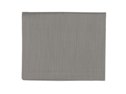 Tovaglia Da 8 Fazzini Canvas Di Puro Cotone Fiammato Con Alta Balza Applicata A Mano Tinto Indanthrene Sasso (145x220)