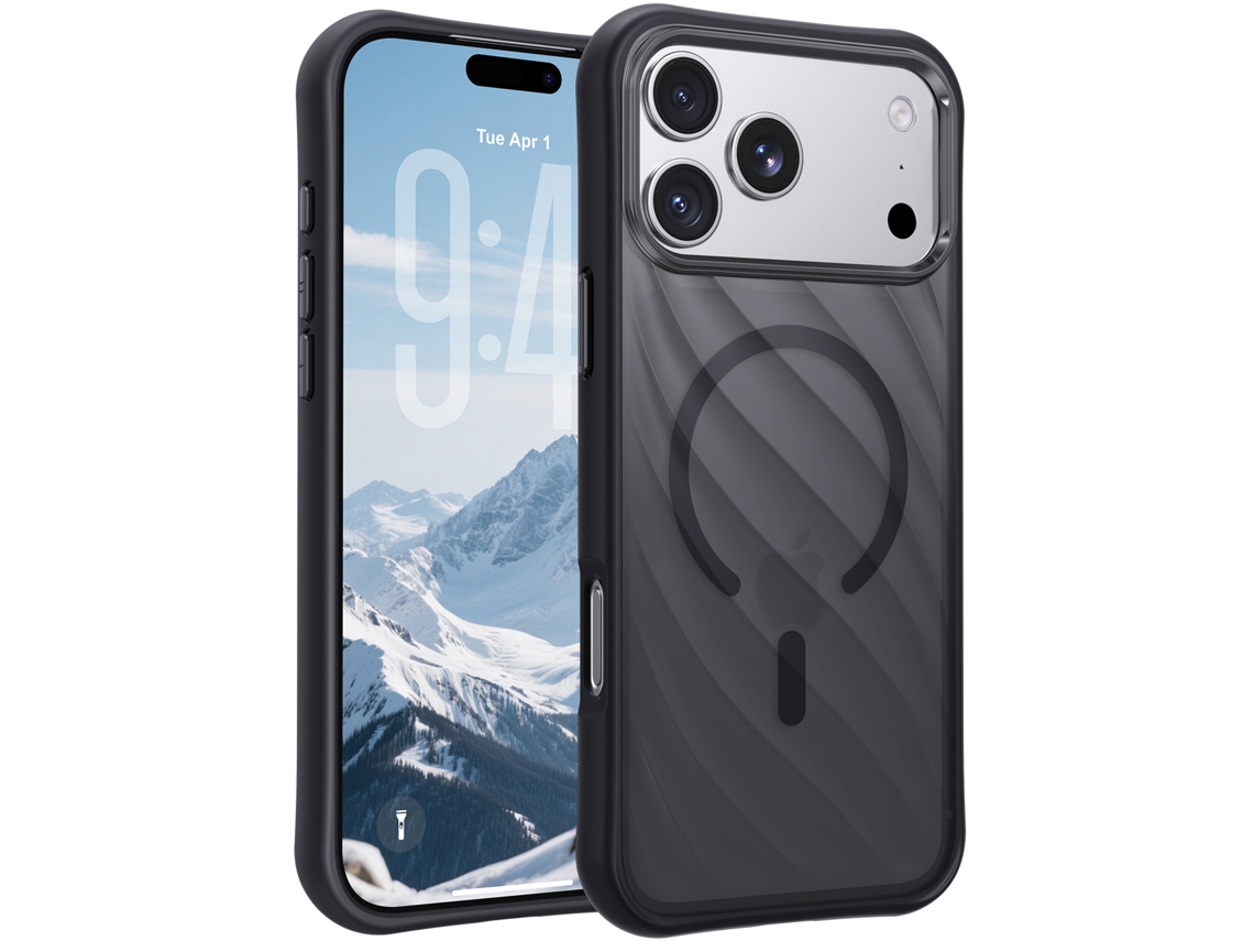 Capa Magnético Hibbent Para Iphone 18 Pro Max (preto)