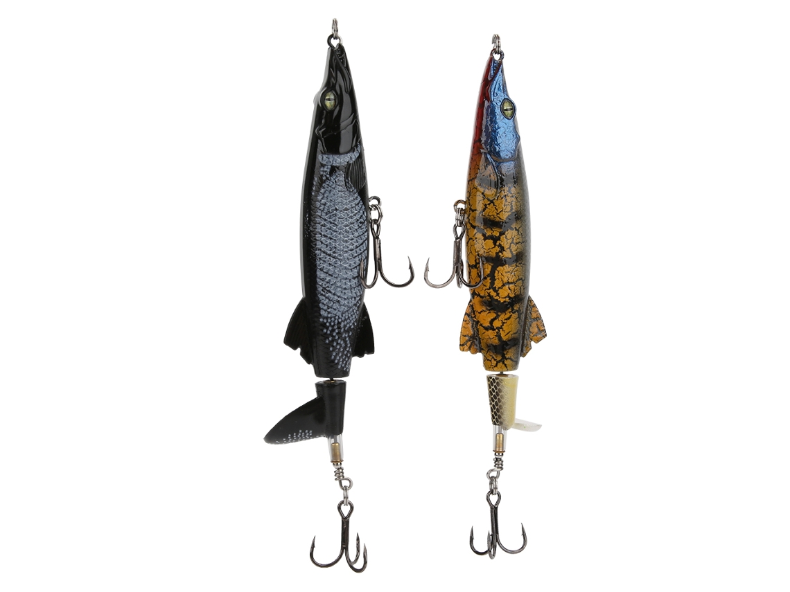 Lure Bait (propeller Tractor Popper Surface Floating Lure) 2-pack 13cm Multi-color Hard Bait