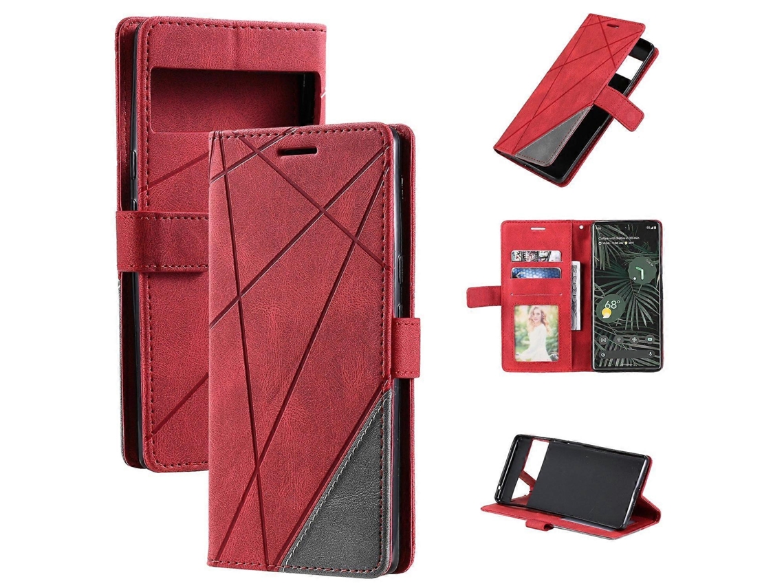 Capa De Celular De Couro Com Emenda Skin Feel