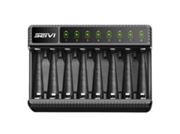 Lurelia Carregador De Pilhas 1a Led Usb 2,8 Cm Aa Para Recarregáveis Com Proteção