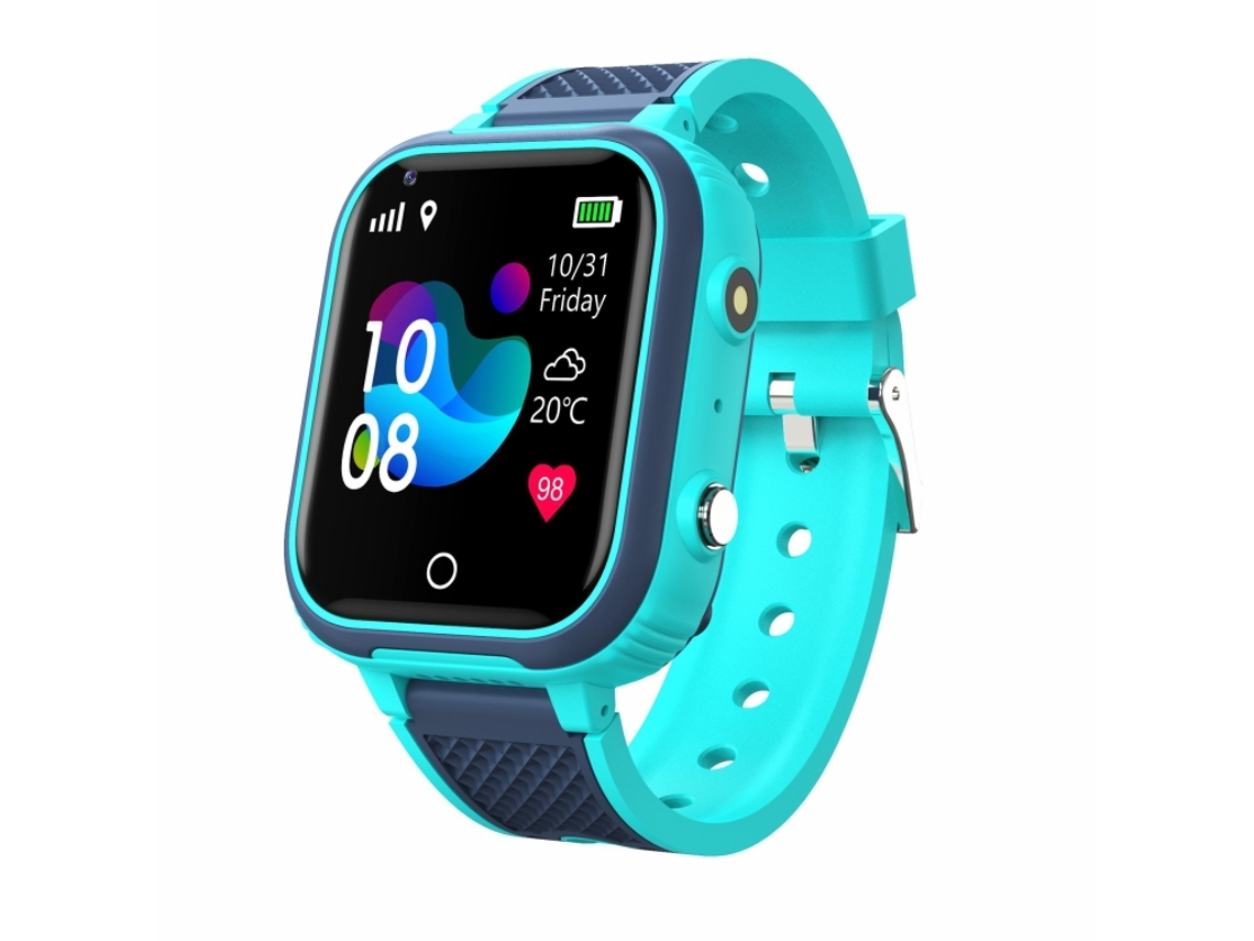 Smartwatch Infantil De 1,4 Polegadas Com Compatibilidade Global De Redes 4g E Classificação Ip67 De Resistência À Água. (azul)