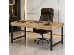 Mesa De Computador Rústica E Elegante, Escritório, Sala De Reunião, Home Office.