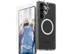 Bundle Proteção 3 em 1 PANZERGLASS Samsung Galaxy S25 Ultra (Capa + Película + Protetor Câmara)