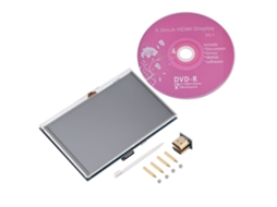 Tela Lcd de 5 Polegadas 800x480 com Toque Resistivo para Raspberry Pi 3/2/1