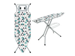 Mesa De Engomar 120 X 45 Cm, Tábua De Engomar Dobrável, Com Capa 100% Algodão, Suporte Para Ferro De Engomar Integrado, Pés Antiderrapantes