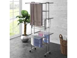 Vidaxl Estendal Com 3 Prateleiras/rodas 60x70x129 Cm Prateado