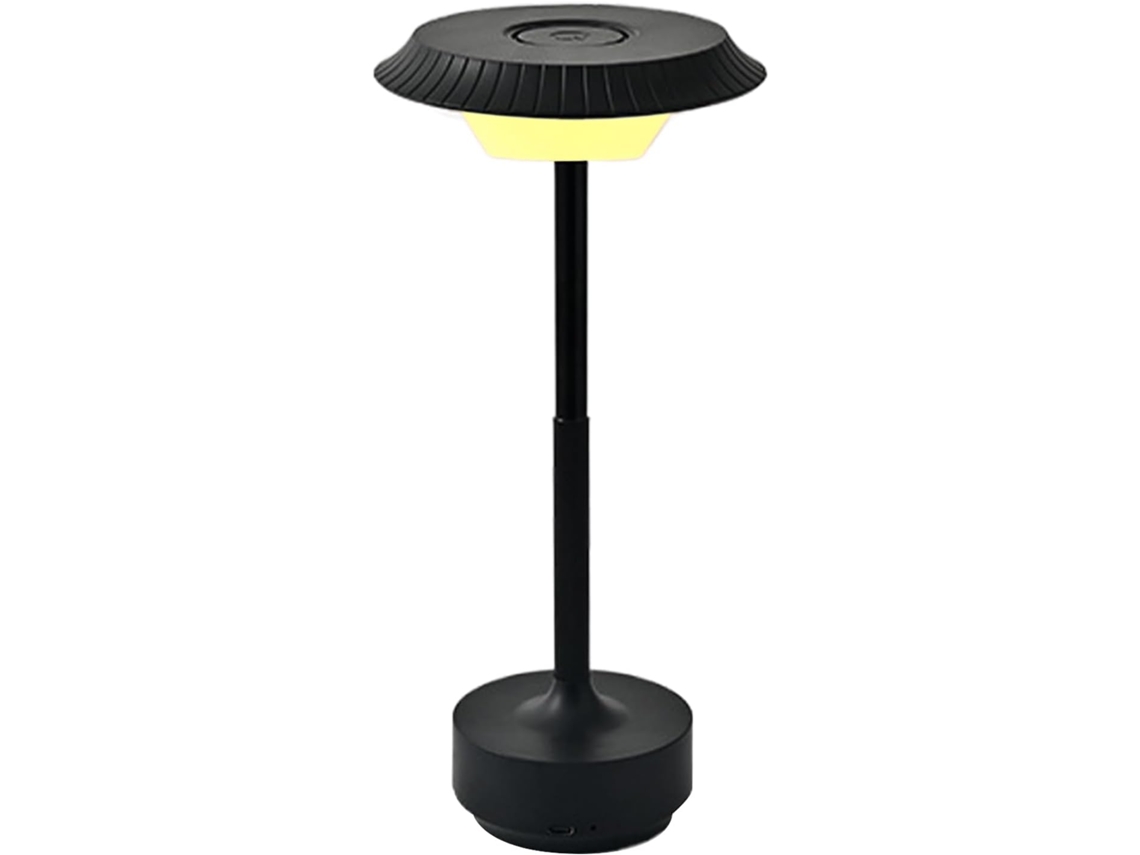 Luminária de mesa genérica com toque retrô e recarregável