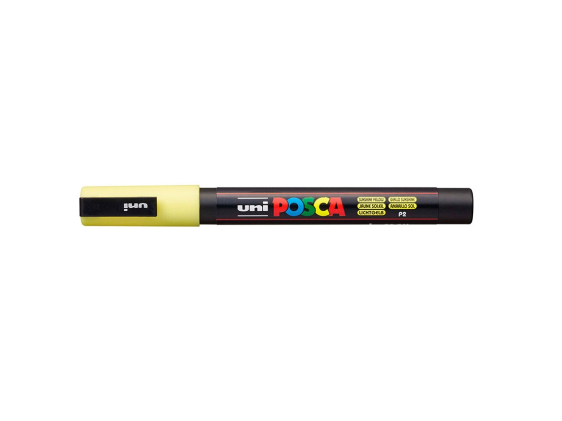 Marcador POSCA Pc-3m Ponta Redonda Fina 0,9 A 1,3 Mm Amarelo Sol