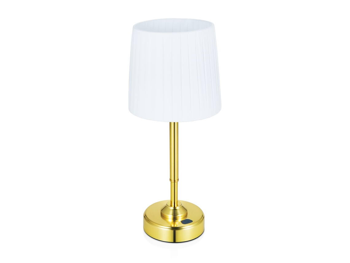 Lâmpada de Mesa LED sem fio portátil 5000mAh 3 temperaturas de cor regulável com abajur de têxtil com S/MARCA