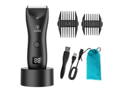 2026 trimmer de Pelo Corporal para Hombres Con Luz Led Kit de Grooming Multiusos Cuchilla Cerámica Ipx7 Recargable Con Estuche de Viaje