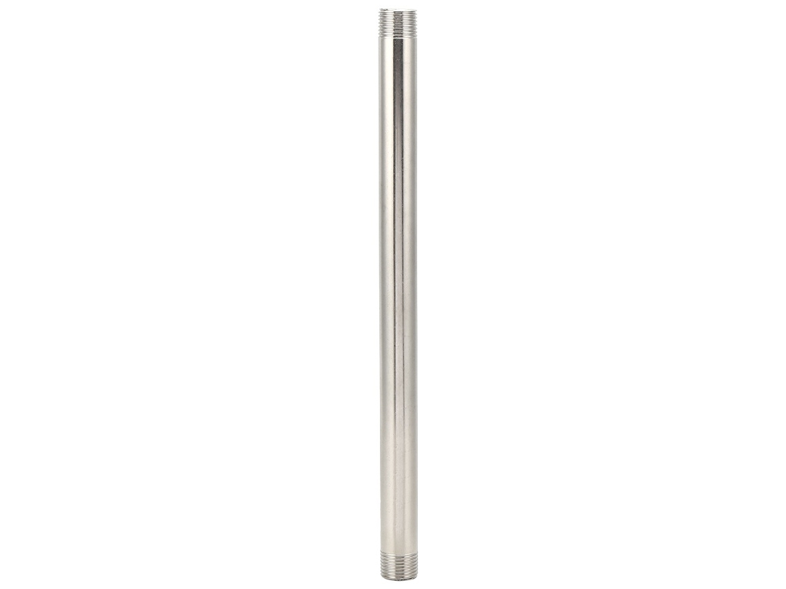 Niple De Aço Inoxidável Com Rosca Para Conexão Tubulação Gás, Haste Extensão Macho G1/2 30 Cm. Aquaforge