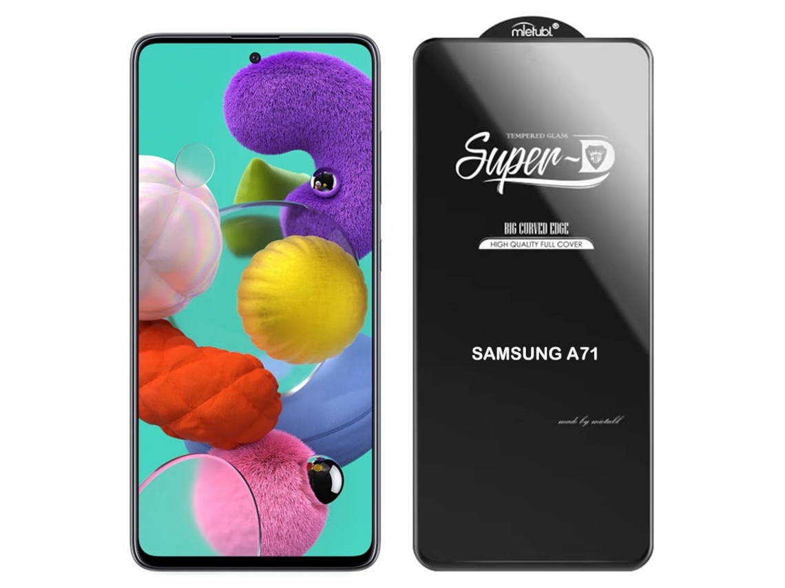 Película De Vidro Temperado S/marca Compatível Com Samsung Galaxy A71 - Full Glue