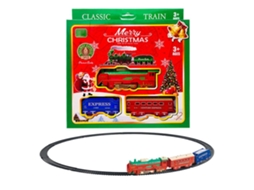 Combo Trem Elétrico Natal Luz Decoracao Arvore Brinquedo