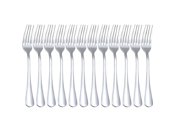 12 Peças De Utensílios De Aço Inoxidável 20.8cm Design Elegante Resistente À Deformação Adequado Para Uso Diário