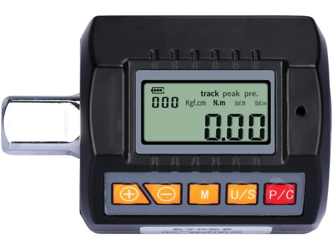 Chave de torque digital com visor ajustável 1/2, 1/4 e 3/8