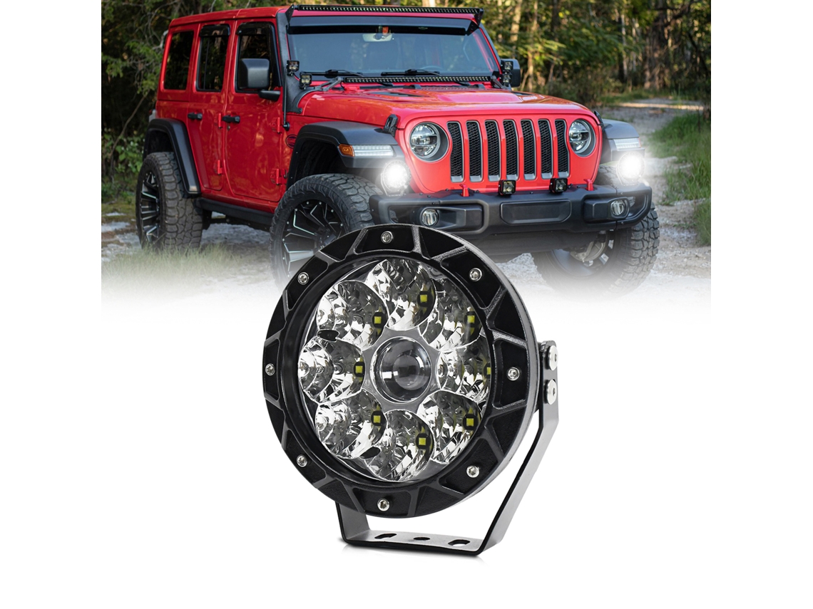 Luz De Trabalho Led 140w 6000k Ip68 Impermeável Carro Moto Barco