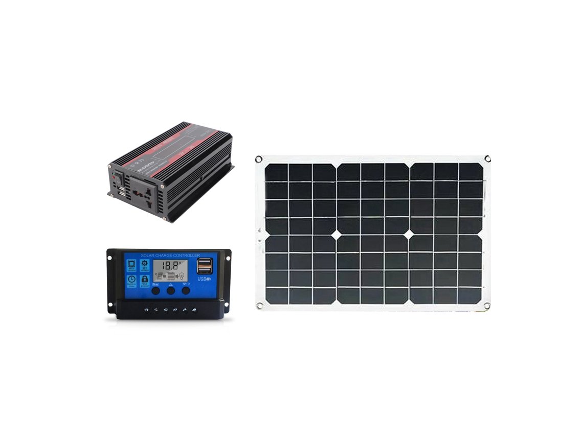 Kit Completo Laxiscreed Para Sistema Solar Doméstico 12v A 220v Com Dupla Saída Usb