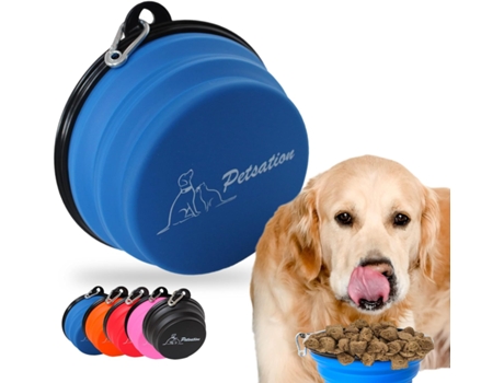 Tigela de Viagem PETSATION Azul Set