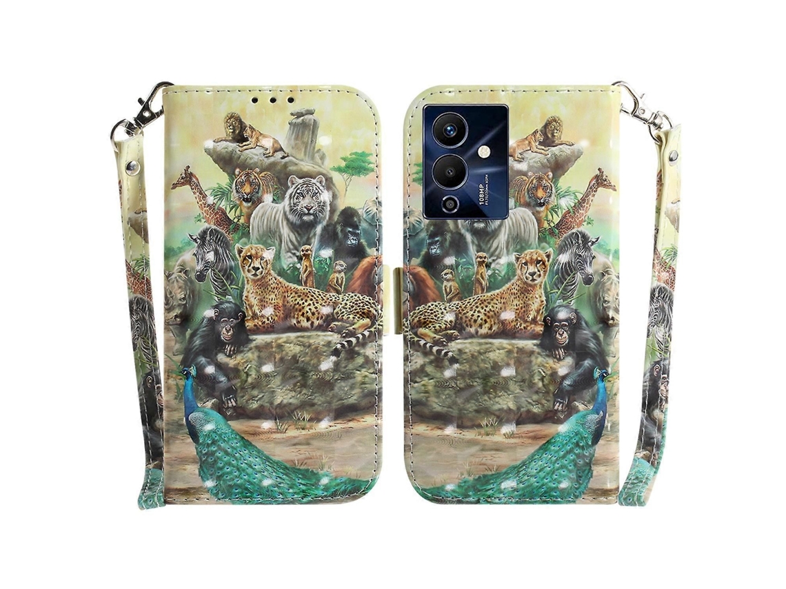 Capa De Celular Flip Horizontal 3d Colorida Em Couro Para Infinix Note 12 Pro 5g