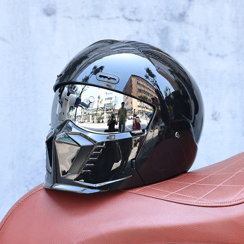 Capacete Unissex 2 Em 1, Material Abs, Certificado Dot