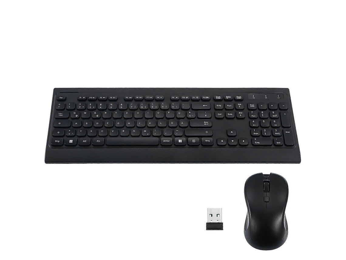 1 Conjunto De Teclado E Mouse Sem Fio 2.4g, Teclado Ergonômico Silencioso, Teclado E Mouse De Escritório Everley891