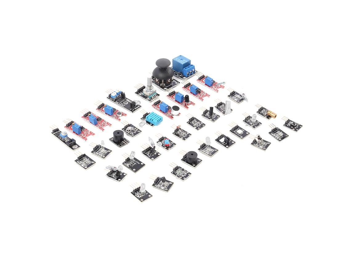 Kit De Módulos Sensores Laxiscreed Para Desenvolvimento Diy Com Diversos Componentes Eletrónicos