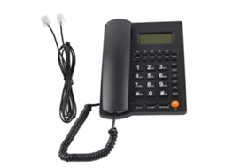 L019 Telefone Comercial Com Display De Mesa E Identificação De Chamadas Para Escritório Em Casa, Hotel E Restaurante, Preto Brilvibera