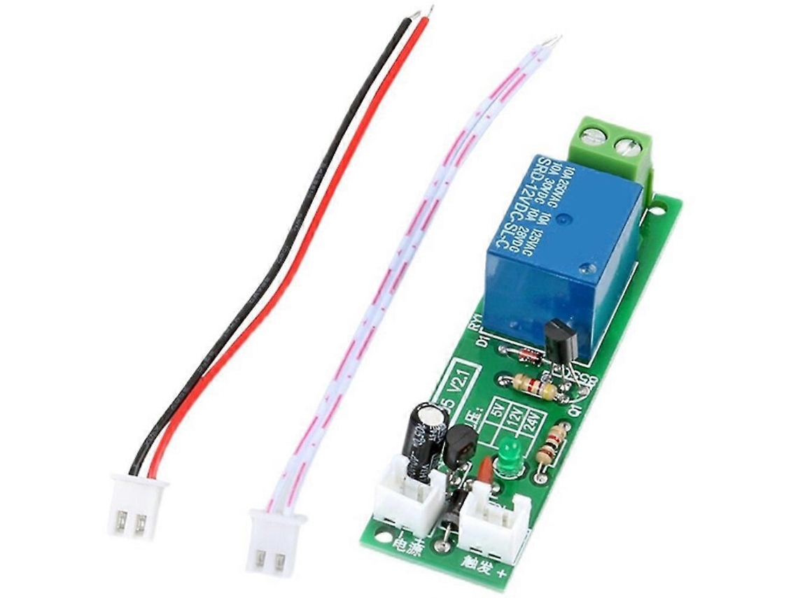 Relé Temporizador Taidacent Com Retardo De 0 A 60 Minutos, Módulo De Relé Multifuncional De 12v, Normalmente Aberto, Com Controle De Carga De 10a Por