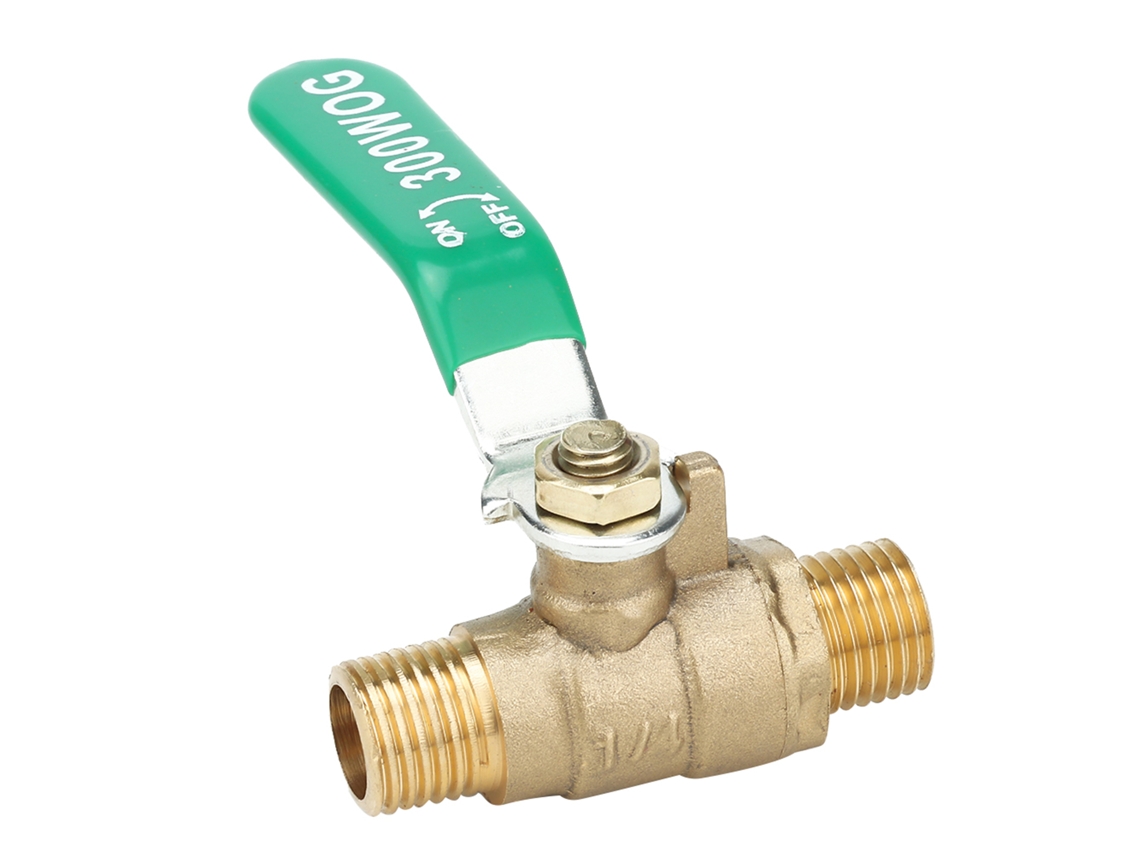 Laxiscreed Válvula De Esfera Mini De Metal Macho A Macho Com Rosca Para Corte Rápido